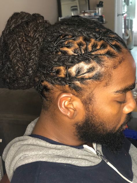 Man Bun Loc Styles, Wedding Locs Hairstyles Men, Loc Updo Men, Loc Styles For Men Updo, Black Men Dreadlocks Styles, Male Loc Styles, Loc Hairstyles For Men, Mens Dreadlock Styles, Dreadlocks Hair Care