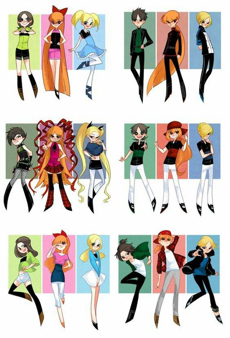 Power Puff Girls Z, Blossom Bubbles And Buttercup, Powerpuff Girls Cartoon, Super Nana, Powerpuff Girls Fanart, Rowdyruff Boys, Ppg And Rrb, Cartoon As Anime, Powerpuff Girl