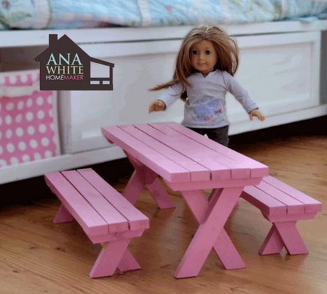 American Girl Furniture, Girls Furniture, American Girl Doll House, Diy Pop, American Girl Diy, Girls Dollhouse, American Girl Doll Furniture, American Girl Doll Diy, American Girl Accessories