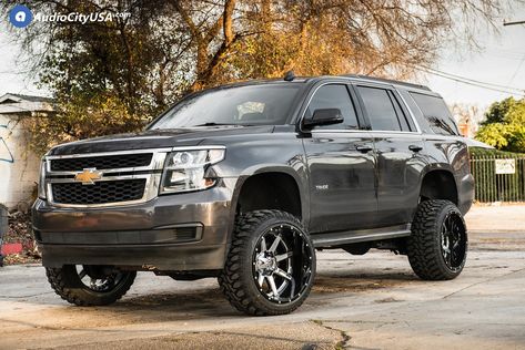 2016 Tahoe, Lifted Chevy Tahoe, Lifted Chevy, Chevy Tahoe, Custom Wheels, Chevrolet Tahoe, Lift Kits, Dream Cars, Chevy