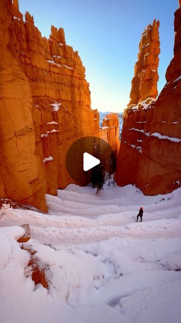 AP | Travel x Adventure on Instagram: "Winter mornings in Bryce Canyon ❄️

Being here the morning after a fresh snow was such a treat. The contrast of the red rock covered in fresh white snow and a sunny blue sky makes this place a photographers playground. Can’t think of a better place to spend a winter morning in the Southwest 🙌🏼" Rock Cover, Winter Morning, Winter Mornings, White Snow, Bryce Canyon, Red Rock, Camping Trips, Hiking Trails, The Morning