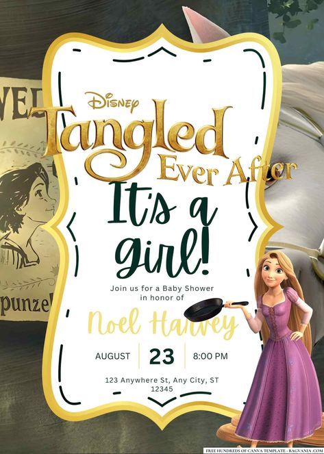 Nice 16+ Tangled Ever After Baby Shower Invitation Templates Planning a baby shower is a joyful journey, but turning it into a Tangled Ever After-themed celebration is a magical choice! Whether you're an event-planning pro or new to the game, creating an enchan... Rapunzel Braid, Tangled Ever After, Planning A Baby Shower, Mini Lanterns, Baby Shower Planning, After Baby, Future Baby, Baby Shower Invitation, Baby Shower Themes