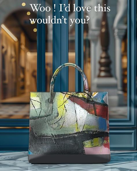 Who wouldn’t love to see their art on a cool handbag! #artbags #artforeveryday #iwantthis Everyday Art, Art Bag, T Love, Artist On Instagram, Handbags, On Instagram, Instagram, Art