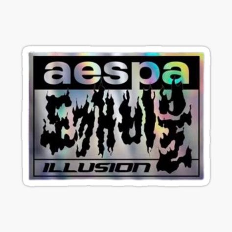 Aespa Illusion, Aespa Stickers, Top Artists, Science Poster, Sticker Design, Stranger Things Fanart, Sell Your Art, Vinyl Decal Stickers, Vinyl Sticker