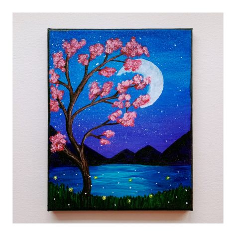 Chalk Pastel Art, Oil Pastel Drawings Easy, Modern Art Canvas Painting, Soft Pastel Art, Butterfly Art Painting, Moon Water, Boho Art Drawings, Tree Flowers, Canvas Drawing