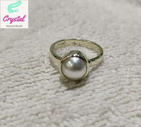 Natural South sea pearl Ring in Sterling Silver Ring, White Pearl Jewellery, Moti Ring, White Pearl Ring, Gift For Her Moti Rings For Men, Pearl Ring For Men, Pearl Ring Design, South Sea Pearl Ring, White Pearl Ring, White Pearl Jewelry, Formal Men, Pearl Jewellery, Sea Pearl