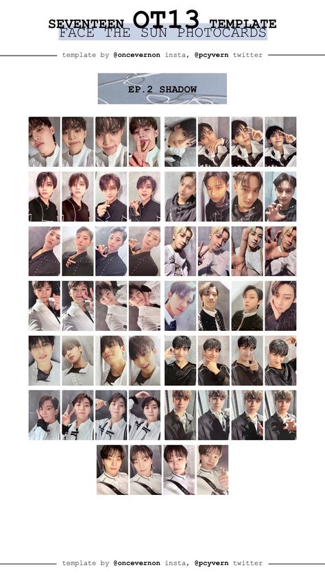 Seventeen Pc Template, Face The Sun, Pc Template, Photo Card Template, Facing The Sun, Serie Tv, Card Template, Photo Cards, Seventeen