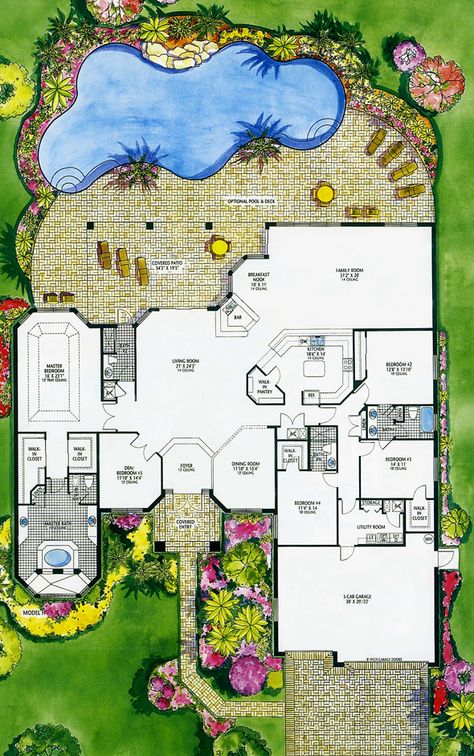 The Hanover | Abodesense Pantry Layout, Luxury Floor Plans, Plan Floor, Backyard Layout, Exclusive Homes, Luxury House Plans, Planning Printables, Sims House, Home Plan