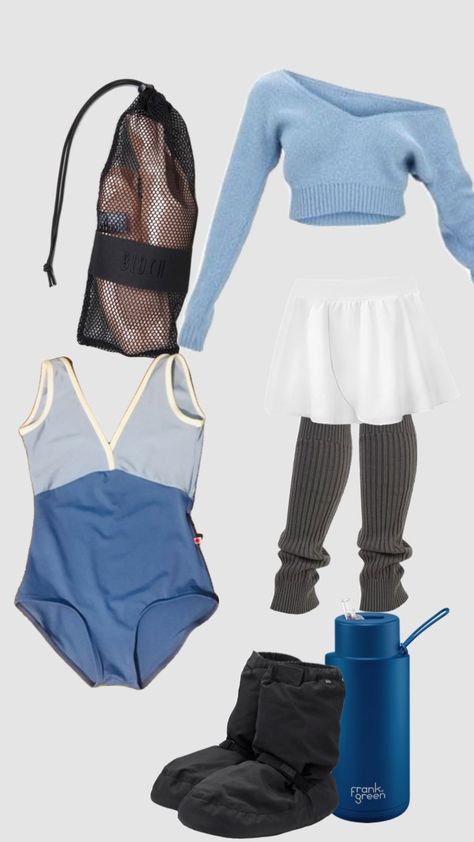 Blue Ballet Outfit, Ballet Lifestyle, Ballet Leo, Ballet Fits, Dance Outfits Ballet, Ballet Attire, Dance Class Outfit, Ballet Stuff, Ballet Christmas