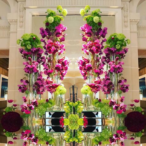 Hotel Lobby Flowers Luxury Floral Arrangements, Hotel Flower Arrangements Lobbies, Lobby Flower Arrangement, Hotel Lobby Flowers, Hotel De Crillon, Hotel Flower Arrangements, Air Magic, Orchid Flower Arrangements, Hotel Flowers