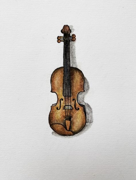 Violin Pfp, Violin Drawing, Violin Practice, Sand Drawing, Nerd Room, Violin Art, Cool Wallpapers Art, Easy Watercolor, Beautiful Drawings