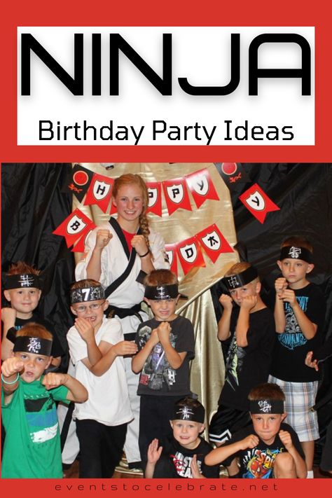 Karate Birthday Party Ideas, Cute Diy Decorations, Karate Birthday Party, Ninja Birthday Party, Karate Party, Karate Birthday, Ninja Birthday Parties, Ninja Birthday, Kids Themed Birthday Parties