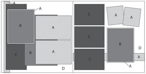 2017 Layout Formulas - More inspiration! – Club Scrap 9 Picture Scrapbook Layout, 9 Photo Scrapbook Layout, Photo Scrapbook Layout, Scrapbooking Crop, Picture Scrapbook, Layout Sketch, Mosaic Moments, Kiwi Lane Designs, Scrapbooking Sketches