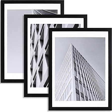 ELSKER&HOME 18x24 Poster Frame Black 3 Pack, Display Pictures 16x20 with Mat or 18x24 Photos without Mat Set of 3, Include 3 Wall Art Prints, Horizontal and Vertical Wall Mounting Art Prints Horizontal, Prints Horizontal, Gallery Wall Picture Frames, 18x24 Poster, 24x36 Poster, Picture Gallery Wall, Modern Picture Frames, 8x10 Picture Frames, Display Pictures