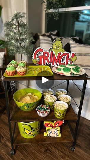 118 reactions · 19 comments | 💚❤️ Grinch Movie Night! ❤️💚 Got to enjoy a stress free movie night with the kids last night. All the shopping and errands are finally done and I can now just simply relax, soak it all in, and have fun! We love having a themed snack cart! Almost all items are from @hobbylobby. Unfortunately, I couldn’t find any links from their website. 👎 Merry Christmas Eve! 🎄 I hope you all have a very Merry Christmas tomorrow! #grinch #grinchmovie #grinchmovienight #thegrinch #howthegrinchstolechristmas #grinchtheme #grinchmas #movienight #familymovienight #familytime #christmas Christmas #snackcart #holidays holiday #festive festive | Just Reno Project | Mary Just | Thurl Ravenscroft · You're A Mean One, Mr. Grinch Grinch Date Night, Grinch Themed Sleepover, Grinch Themed Movie Night Snacks, Grinch Christmas Movie Night, Grinch Movie Night Snacks, Grinch Theme Movie Night, The Grinch Snacks, Grinch Themed Movie Night, Grinch Sleepover Party