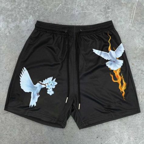 High Quality custom made men street wear shorts, casual running shorts, gym Fitness shorts for wholesale price Custom logo Design Color Labels MOQ. We are wholesale and reliable Manufacturer & Exporters Brand Clothing If anyone interested so please Contact us : * DM us on Instagram. *Follow us on @styliro_sports we accept customized & wholesale order For More info contact us: Email: stylirosports@gmail.com WhatsApp:-+923264879952 = ==== ====== #clothingmanufacturer #hiphop #meshshort #ru... Dove Print, Mens Mesh Shorts, Guys Fashion, Pants Short, Trendy Hoodies, Streetwear Shorts, Guys Clothing Styles, Retro Shorts, Street Trends