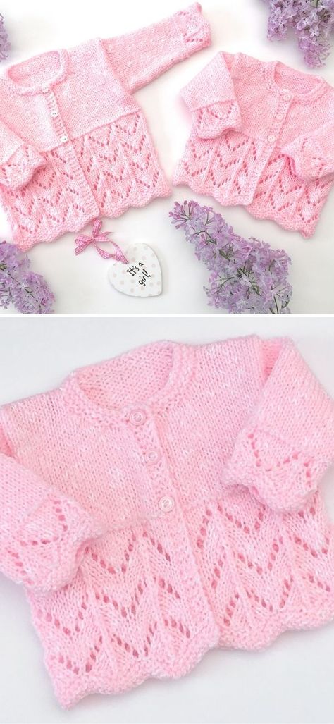 Baby Knitting Patterns Free Newborn, Free Baby Sweater Knitting Patterns, Baby Hat Knitting Patterns Free, Easy Baby Knitting Patterns, Baby Cardigan Knitting Pattern Free, Cardigan Bebe, Baby Cardigan Pattern