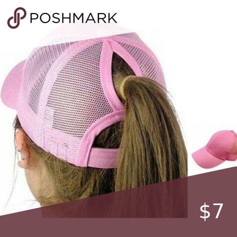 Womens Pink Mesh Bun Ponytail Adjustable Sport Hat Womens Baseball Cap Mesh Bun Ponytail Adjustable snap back Sport Cute Hat Accessories Hats Glitter Ponytail, Messy High Bun, Stylish Ponytail, Ponytail Baseball Cap, Baseball Snapback, Ponytail Beanie, Hip Hop Cap, Ponytail Hat, Athletic Hairstyles