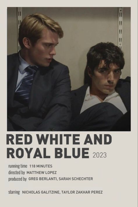 Red White And Royal Blue Poster, Rwarb Wallpaper, Rwrb Poster, Red White And Royal Blue Polaroid Poster, Red White And Royal Blue Poster Vintage, Rwrb Movie Poster, Gay Movie Poster, Rwrb Playlist, Red White And Royal Blue