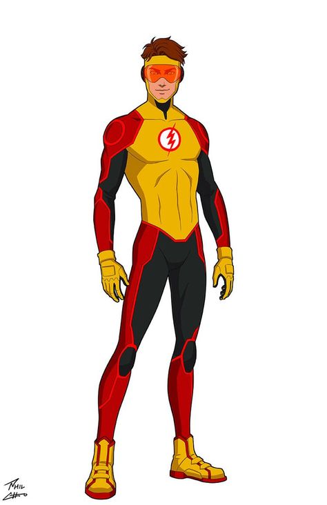 The Flash New 52, Impulse Dc, Young Justice Characters, Young Justice Comic, Bart Allen, Justice League Characters, Phil Cho, Superhero Suits, Super Suit