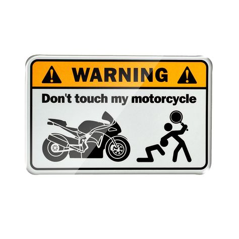 3D Warning Don't Touch My Motorcycle Motorbike Tank Decals Stickers Case for Universal Kawasaki Yamaha Honda Suzuki Ducati|Decals & Stickers| - AliExpress Adidas Wallpapers, Motorbike Accessories, Yamaha Motorcycle, Motorcycle Stickers, Dont Touch, Kawasaki Ninja, Touch Me, Ducati, Decals Stickers