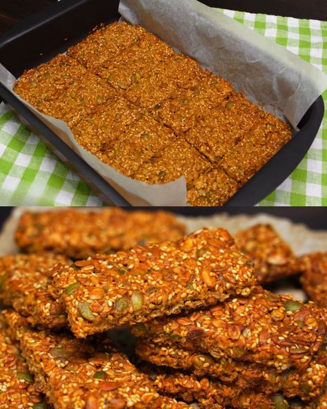 These Honey Oatmeal Seed Crackers are a delightful and healthy treat that can be enjoyed in two different ways—either as soft cookies or crunchy crackers, depending on your preference. This versatile recipe is perfect for those looking for a quick and nutritious snack that uses simple, wholesome ingredients like oats, honey, and seeds. Whether you prefer a chewy texture or a satisfying crunch, this recipe has you covered. It’s an easy and flexible recipe, great for anyone who wants to make a del Seed Crackers Recipe, Oat Crackers, Seed Cookies, Seed Crackers, Old Fashioned Oatmeal, Soft Cookies, Grandma Cooking, Oats And Honey, Healthy Treat