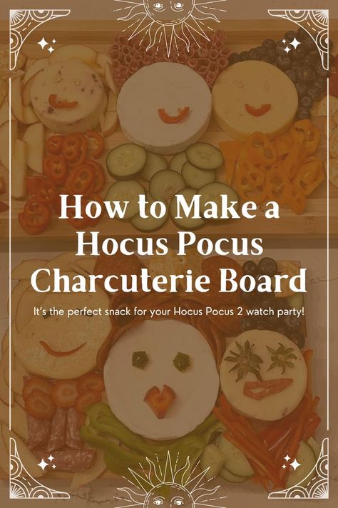 Hocus Pocus charcuterie boards Hocus Pocus 2 Watch Party, Hocus Pocus Charcuterie Board, Hocus Pocus Charcuterie, The Sanderson Sisters, Hocus Pocus 2, Disney Recipes, Sanderson Sisters, Disney Shows, Watch Party