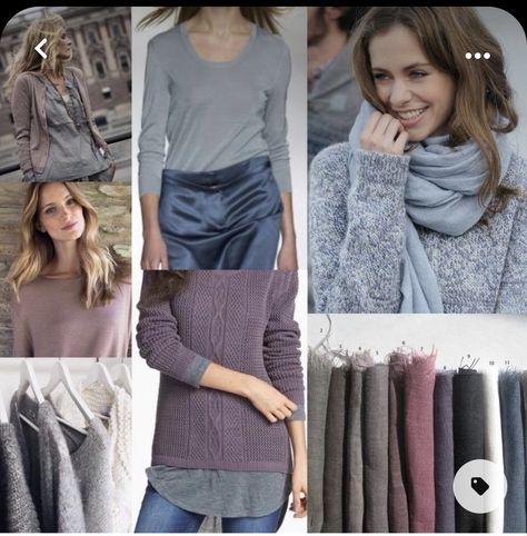 Soft Summer Winter Outfits, Soft Summer Fall Outfits, Soft Summer Outfits Inspiration, Soft Summer Clothes, Soft Summer Outfits, Soft Summer Fashion, Color Analysis Summer, Summer Skin Tone, Cool Summer Palette