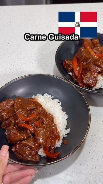 Henna Sharee on Instagram: "Day 10 of Meals Around the World 🌎: Dominican Republic 🇩🇴 for Carne Guisada. This is a staple comfort food for me and one of my favorite childhood meals my mom would make me, and it’s relatively simple to make! FULL RECIPE: Seasoning the Beef: •Cut up 2lbs of sirloin into chunks and rinse thoroughly •Add 1tbsp chicken bouillon, 1 tsp onion powder, 1 tsp soy sauce •Add 1 tbsp garlic paste •1 tsp oregano •Squeeze 1 lime •Mix and let marinate at least 30 min In Dominican Carne Guisada Recipe, Dominican Carne Guisada, Carne Guisada Recipe Dominican, Carne Guisada Dominican Recipe, Dominican Republic Food Recipes, Dominican Food Dinners, Dominican Chicken Recipes, Dominican Beef Stew, Bistec Recipe