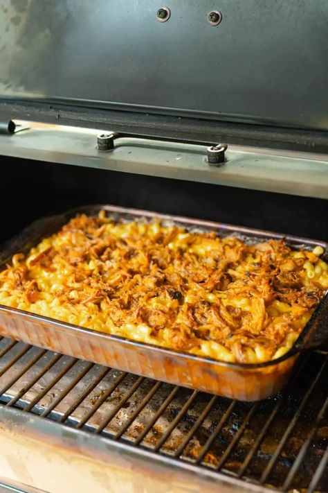 Smoked Pulled Pork Mac and Cheese - From Michigan To The Table Smoked Mac And Cheese With Pulled Pork, Smoked Pulled Pork Mac And Cheese, Pulled Pork Mac And Cheese Recipes, How To Cook Macaroni, Crockpot Pork Shoulder, Pulled Pork Mac And Cheese, Pork Mac And Cheese, Smoked Mac And Cheese, Pulled Pork Leftovers