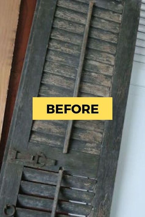 Old Wood Shutters Diy Projects, Antique Shutters Repurposed, Things To Do With Old Doors, Decorating With Old Shutters, Old Shutters Decor, Shutters Inside, Shutters Diy, Repurposed Home Decor, Shutters Repurposed Decor