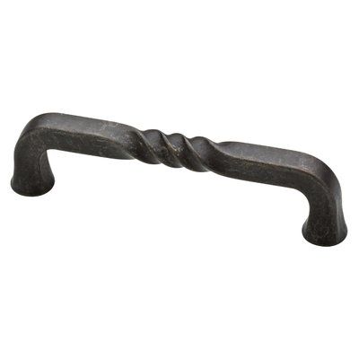 Liberty Hardware Iron Craft II Rustic 4" Center Bar Pull Finish: Wrought Iron Iron Cabinet Hardware, Rustic Farmhouse Furniture, Bar Unit, Rod Iron, Rustic Bar, Wrought Iron Fences, Twisted Metal, Mediterranean Decor, Wrought Iron Gates