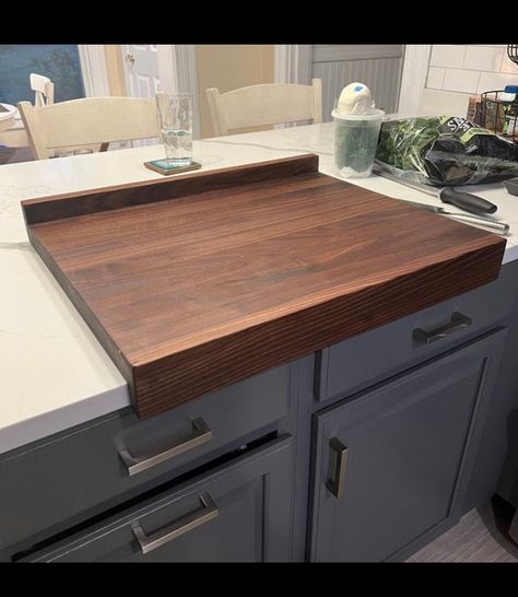 Valentines Day Gifts For Husband, Kitchen Work Space, Diy Butcher Block, Diy Serving Tray, Butcher Block Countertop, Walnut Butcher Block, Butcher Block Wood, Walnut Board, Sink Cover