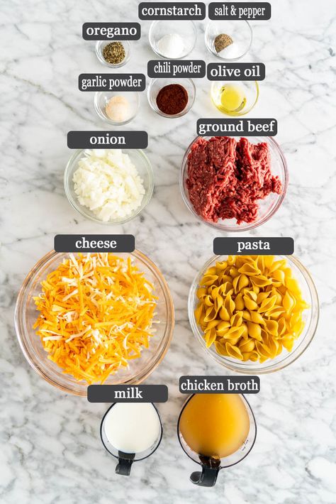 This Cheeseburger Hamburger Helper is a classic comfort food, but homemade and tastes way better. Forget the boxed version and make your own with just a few ingredients and ready in only 30 minutes. #hamburgerhelper #30minutemeals Homemade Hamburger Helper Taco, Mock Hamburger Helper, How To Make Homemade Hamburger Helper, Homemade Cheese Burger Hamburger Helper, Spaghetti Hamburger Helper, Simple Hamburger Helper Recipes, Double Cheeseburger Hamburger Helper, Hamburger Helper Copycat, How To Make Hamburger Helper