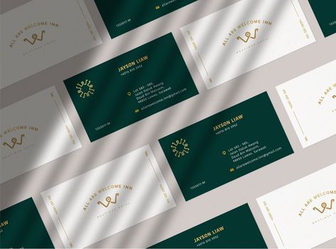 Welcome Boutique Hotel - Business card by Ideology Design Studio Hotel Business Card, Hotel Business, Name Card Design, Welcome Card, Hotels Design, Business Card Design, Boutique Hotel, Brand Identity, Global Community