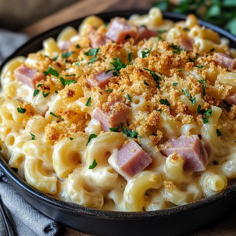 Ham and Cheese Casserole – Naomi's Recipes Ham And Pasta Casserole, Ham Pasta Casserole, Ham And Cheese Casserole, Macaroni And Cheese Casserole, Savory Ham, Pasta Casserole, Cheese Casserole, Leftover Ham, Food Combining