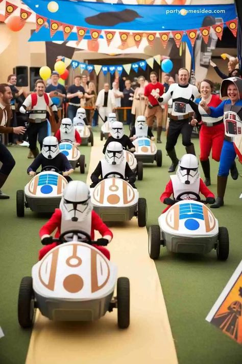 15 Super Fun Star Wars Party Games Ideas - Fun Party Games Ideas for Adults and Kids Yoda Party Ideas, Starwars Party Ideas, Star Wars Activities For Kids, Star Wars Party Ideas, Games Ideas For Adults, Star Wars Party Games, Star Wars Birthday Party Ideas, Star Wars Activities, Lego Star Wars Party