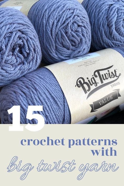 You're sure to find a pattern you love in this round up of 15 easy patterns featuring Big Twist yarn! Big Twist Crochet Patterns, Big Twist Cuddle Yarn Crochet Patterns, Big Twist Yarn Patterns, Big Twist Yarn Crochet Patterns, Big Twist Yarn, Bulky Yarn Patterns, Crochet Patterns Easy, Halloween Yarn, Bulky Yarn Crochet