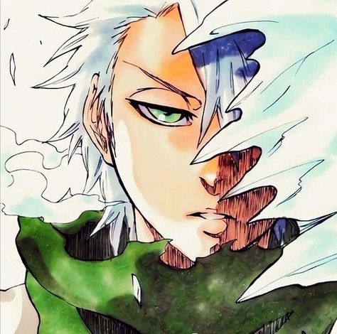 Toshiro Pfp, Toushirou Hitsugaya, Toushiro Hitsugaya, Hitsugaya Toshiro, Rukia Bleach, Manga Watercolor, Toshiro Hitsugaya, Bleach Fanart, Bleach Characters