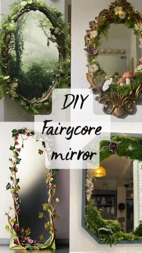 Mushroom Mirror, Fairy Bedroom, Fairy Room, Tanah Liat, Burning Questions, Diy Fairy, Cute Bedroom Decor, Home Inspo, Foto Vintage