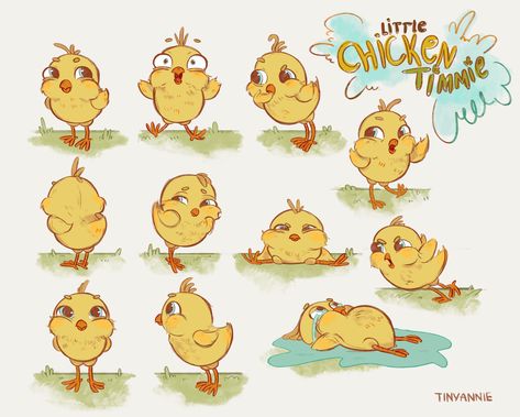 Life Character Design, Chicken Character Design, Chicken Illustration, Draw Animals, Storybook Art, Baby Chickens, Illustration Character Design, 로고 디자인, How To