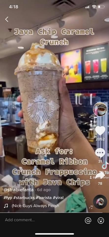 Frappuccino Orders, Starbucks Frappuccino Orders, Java Chip, Starbucks Drink Menu, Starbucks Secret Menu Recipes, Starbucks Orders, Starbucks Drinks Diy, Secret Starbucks Recipes, Coffee Recipes Starbucks