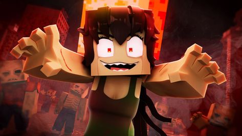 Zombie Girl Pfp, Minecraft Glitches, Fnaf Minecraft, Minecraft Songs, Minecraft Zombie, Minecraft Music, Wondershare Filmora, Minecraft Pictures, Minecraft Videos