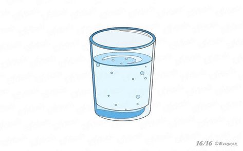 How To Draw A Glass Of Water: 10 Amazing and Easy Tutorials! Minecraft Mini Figures, Vegetable Painting, Ipad Painting, Water Tattoo, Water Illustration, Space Phone Wallpaper, Black Paper Drawing, Water Aesthetic, Silhouette Photography