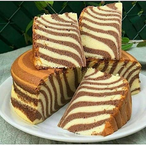 Resepi Biskut, Resep Brownies, Pembuat Roti, Resipi Kek, Zebra Cake, Easy Delicious Recipes, Easy Cake Recipes, Food Cakes, Easy Baking