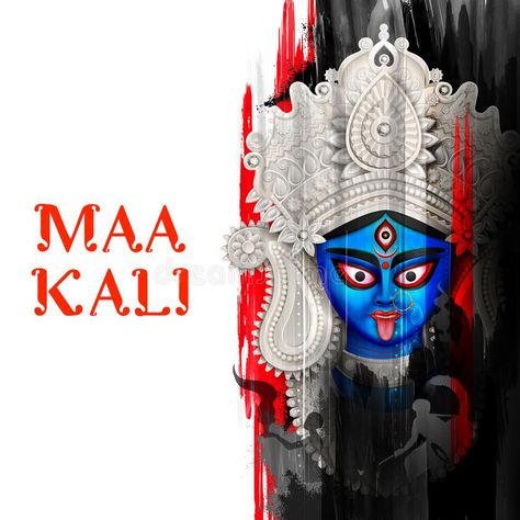 Pooja Background, Kali Puja, Bengali Culture, Kali Maa, Diwali Pooja, India Festival, Tantra Art, Bengali Art, Goddess Kali