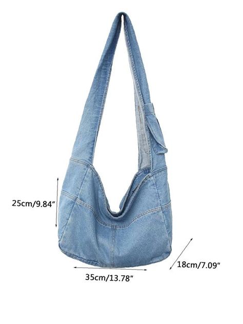 Bag For Love - Minimalist Denim Hobo Bag  - Women Shoulder Bags - Blue #jeansbagdiyideas #jeansbagdiyeasy #jeansbagdiypattern Denim Hobo Bag, Tas Denim, Hobo Bag Patterns, Sac Diy, Denim Bags, Denim Crossbody, Denim Shoulder Bags, Denim Tote Bags, Denim Tote