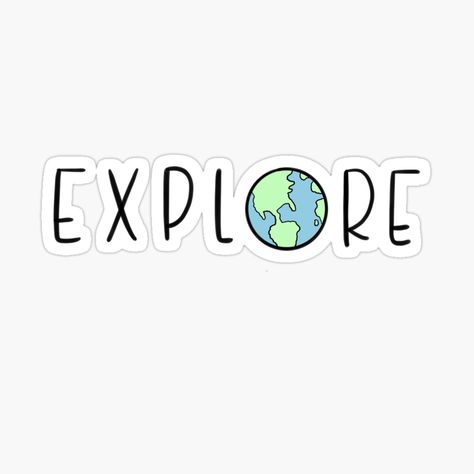 Travel Word Aesthetic, Explore Logo Design, Nature Stickers Aesthetic, Written Stickers, Travel Word Art, Traveling Stickers, Travel Stickers Printable, Trip Stickers, Doodle Calligraphy