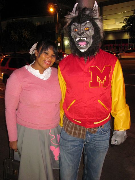 https://flic.kr/p/95vsnp | Angie as Ola Ray and Greg as Michael Jackson in "Thriller" | They had the best costumes and got stopped for photos all night. Michael Jackson Couple Costume, Thriller Halloween Costume, Thriller Costume Ideas, Michael Jackson Thriller Costume, Michael Jackson Halloween Costume, Thriller Costume, Michael Jackson Halloween, Thriller Michael Jackson, Spirit Halloween Store