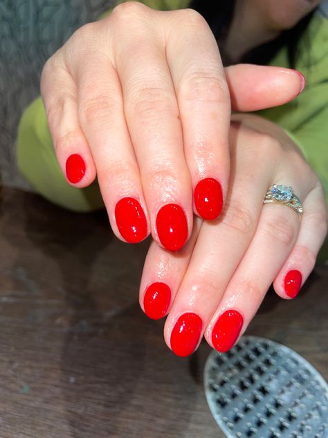 Candy Apple Red Dip Powder Nails, Opi Big Apple Red Dip, Candy Apple Red Nails, Opi Big Apple Red, Soft Gel Nails, Modern Nails, Cute Gel Nails, Soft Nails, Candy Apple Red